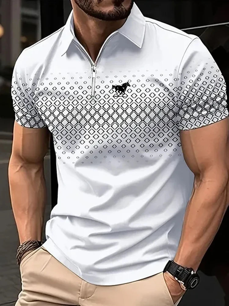 Men's Shirt Casual Sports Lapel Short Sleeve