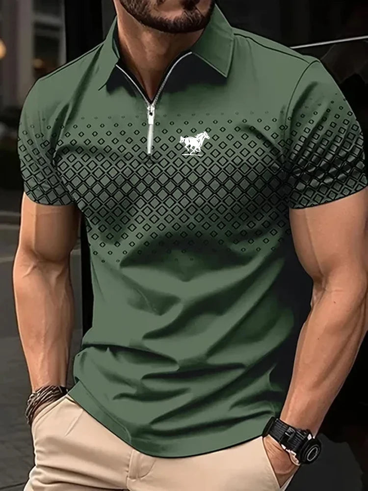 Men's Shirt Casual Sports Lapel Short Sleeve