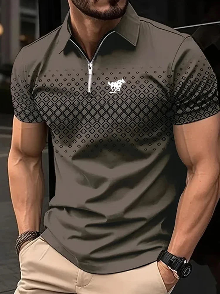 Men's Shirt Casual Sports Lapel Short Sleeve