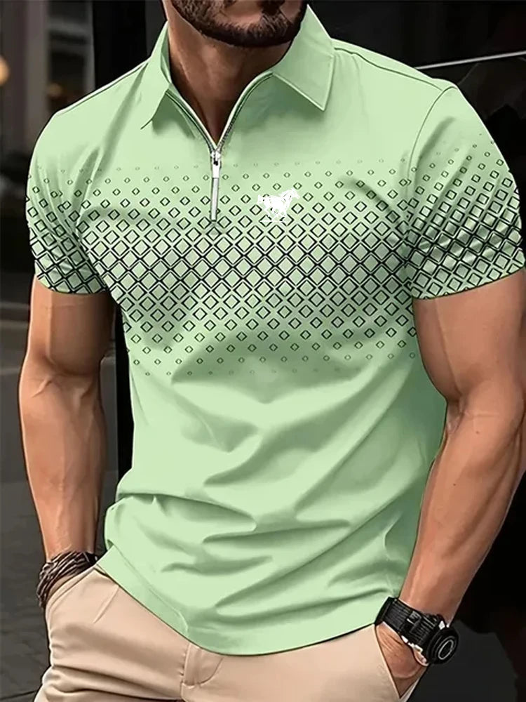 Men's Shirt Casual Sports Lapel Short Sleeve