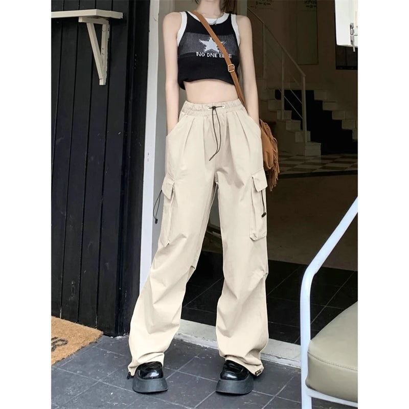 Women’s Cargo Pants – Low Waist Baggy Sweatpants