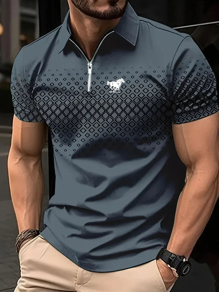 Men's Shirt Casual Sports Lapel Short Sleeve