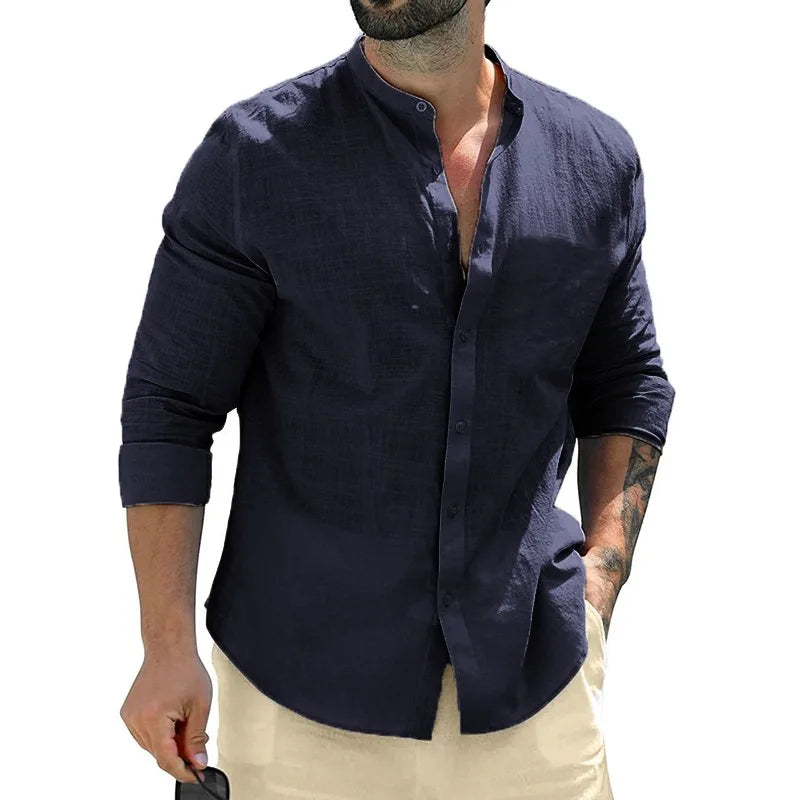 Men’s Cotton Long Sleeve Shirt