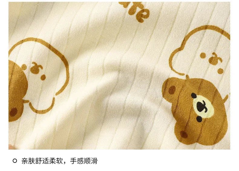 Kids Boys Girls Pure Cotton Warm Pajamas