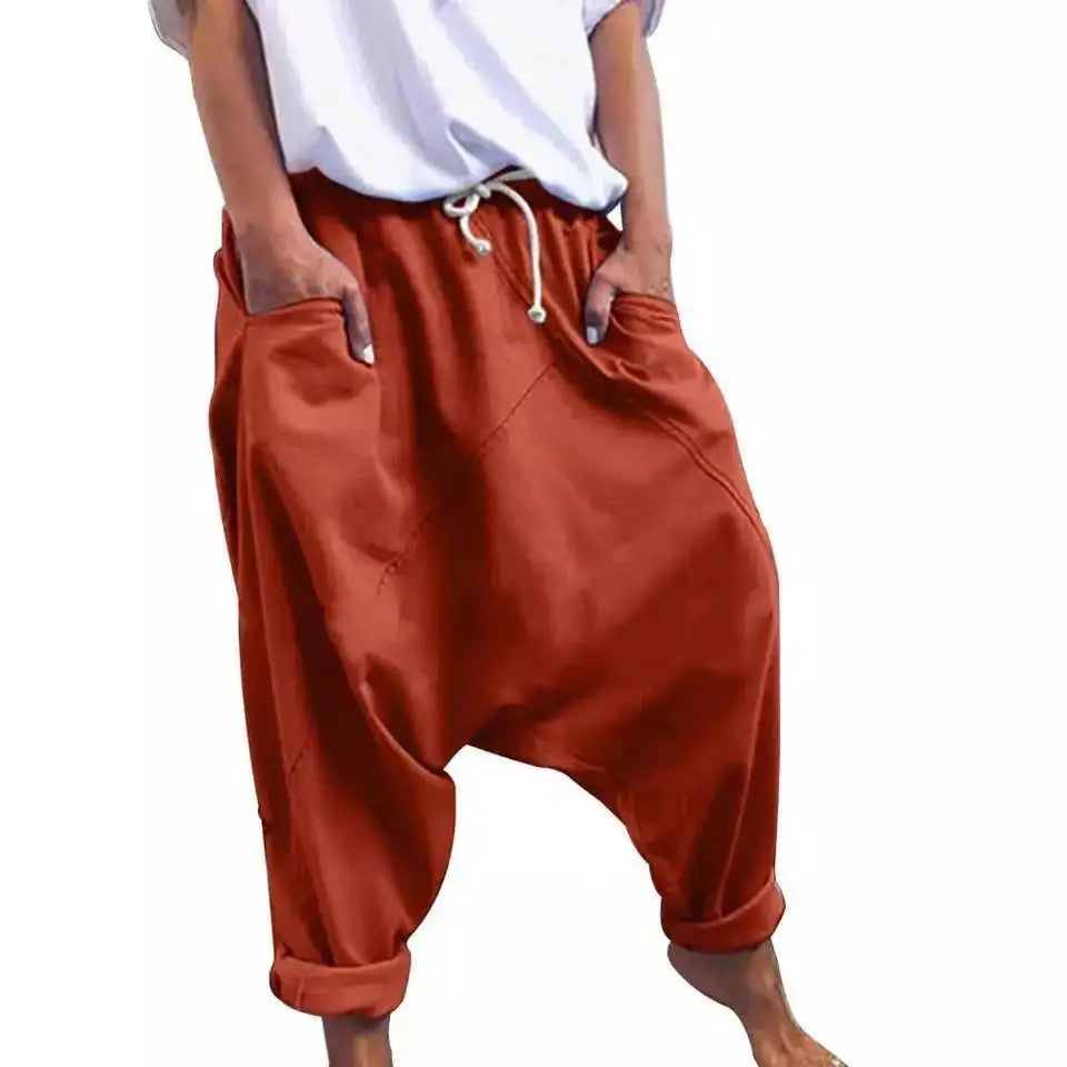 Casual Harem Crotch Pants