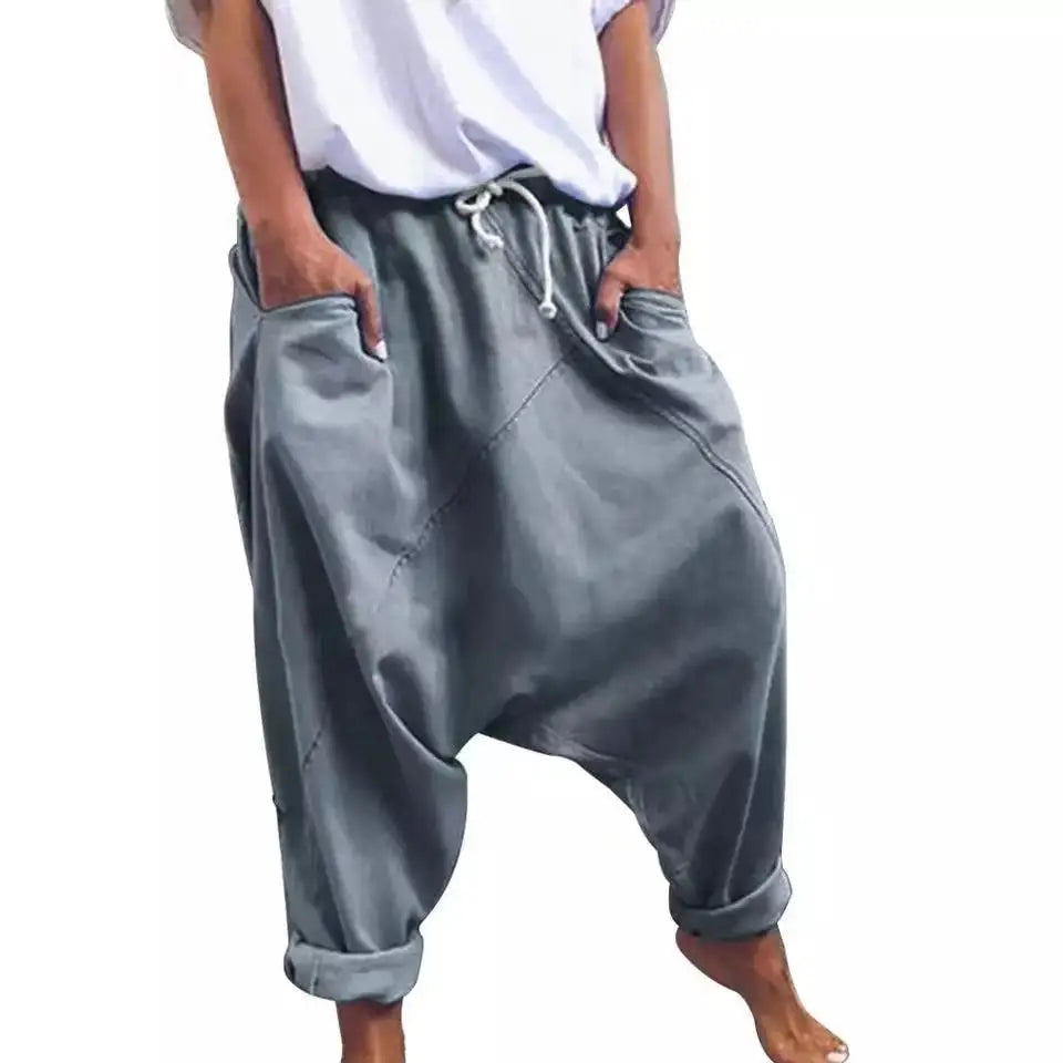 Casual Harem Crotch Pants
