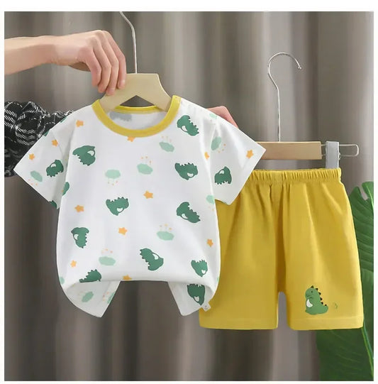 2PCS Summer Cotton Set – Boys & Girls - Mishen Aura
