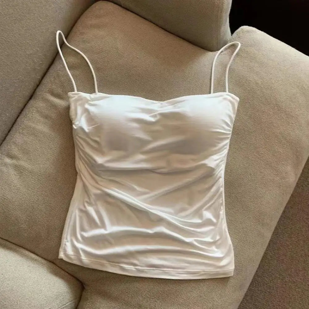 Women’s Sleeveless Tank Top with Chest Pads