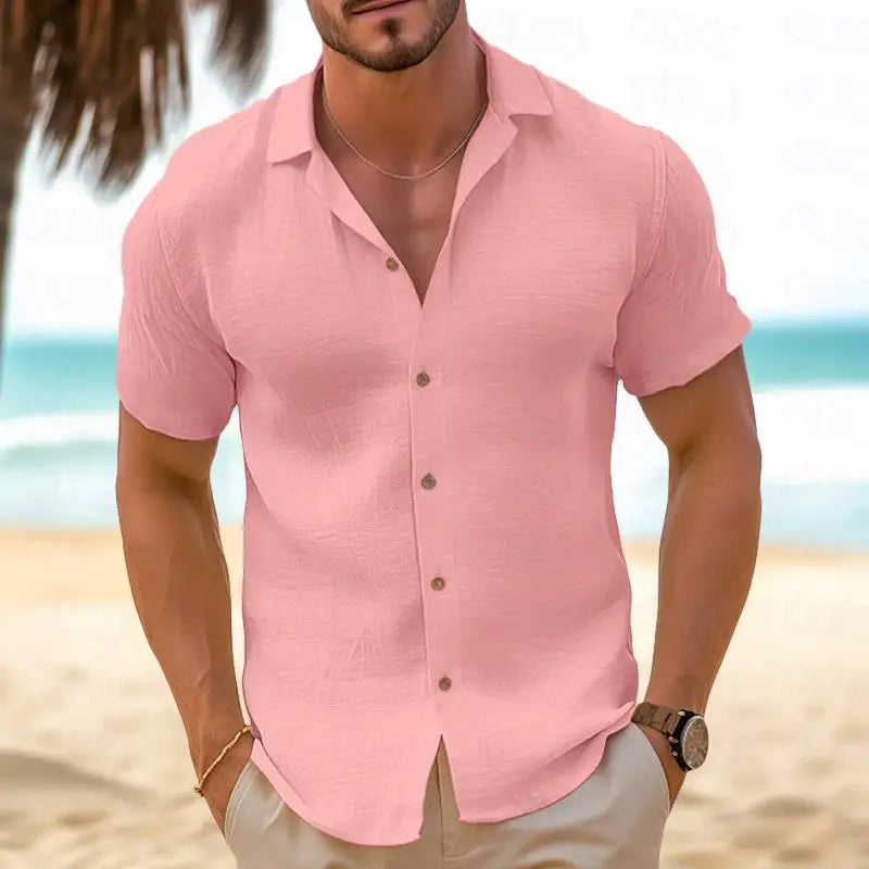 Men's Linen Shirt Summer Shirt