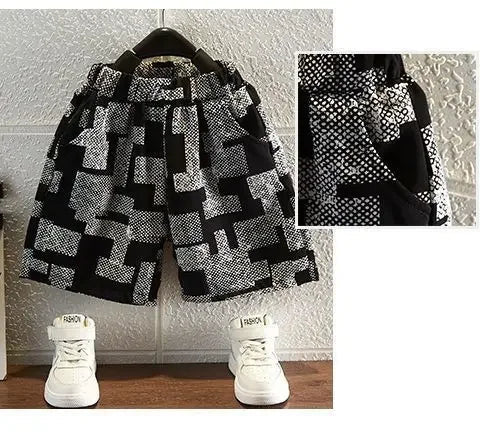 Kids 2PCS Ice Silk Set – Boys & Girls Short Sleeve - Mishen Aura