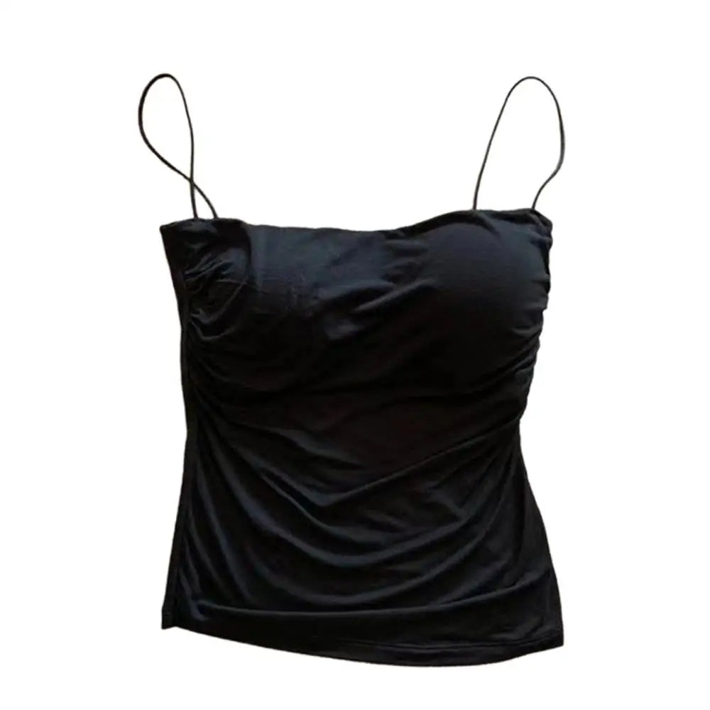 Women’s Sleeveless Tank Top with Chest Pads