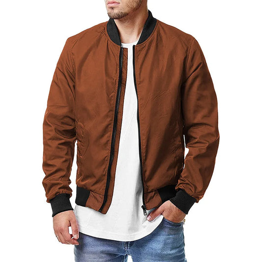 Bomber CasualAutumn Zipper Men's Jackets - Mishen Aura
