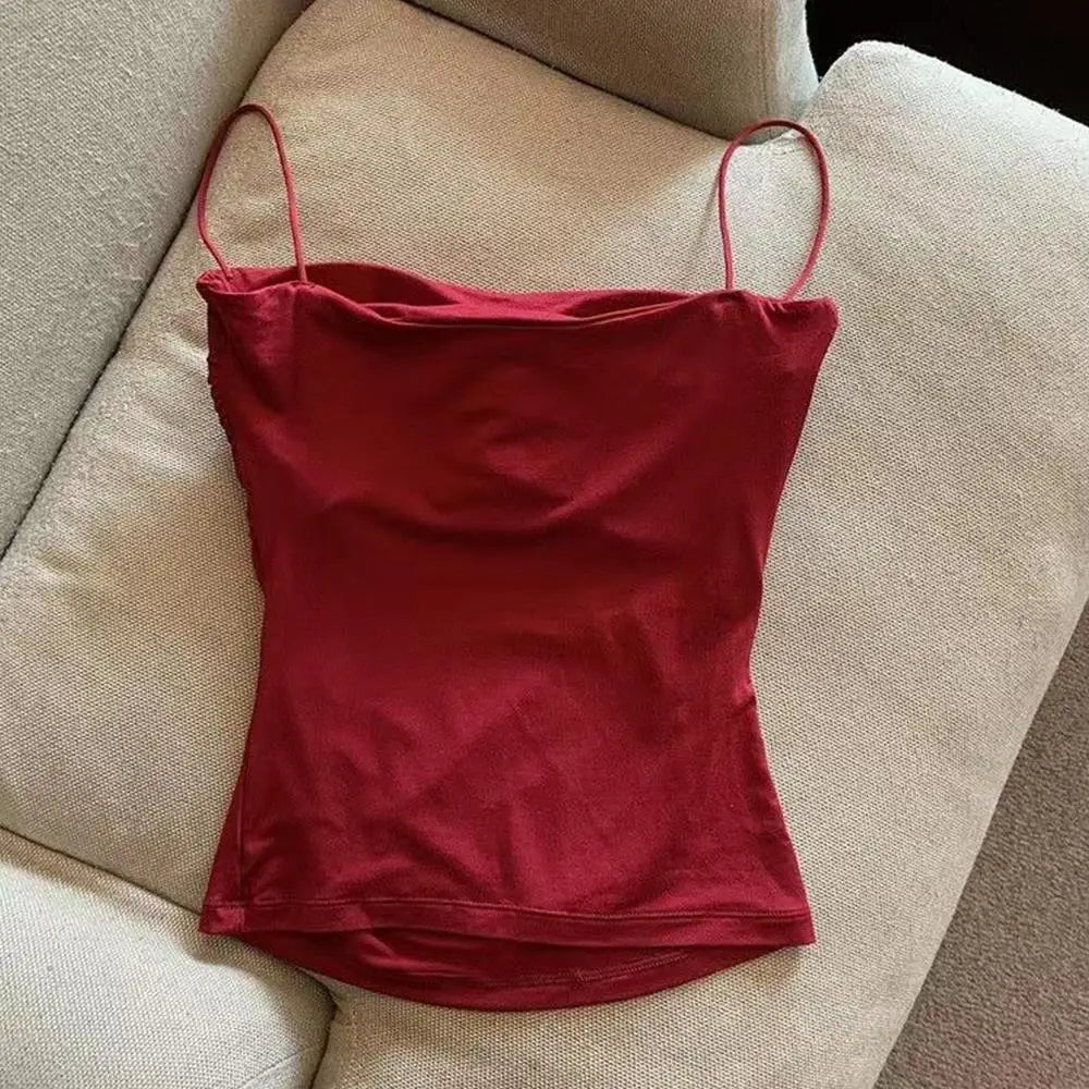 Women’s Sleeveless Tank Top with Chest Pads