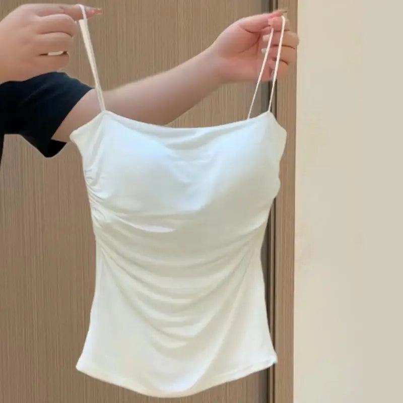 Women’s Sleeveless Tank Top with Chest Pads
