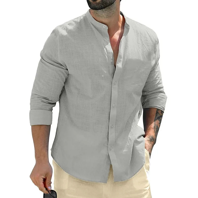 Men’s Cotton Long Sleeve Shirt