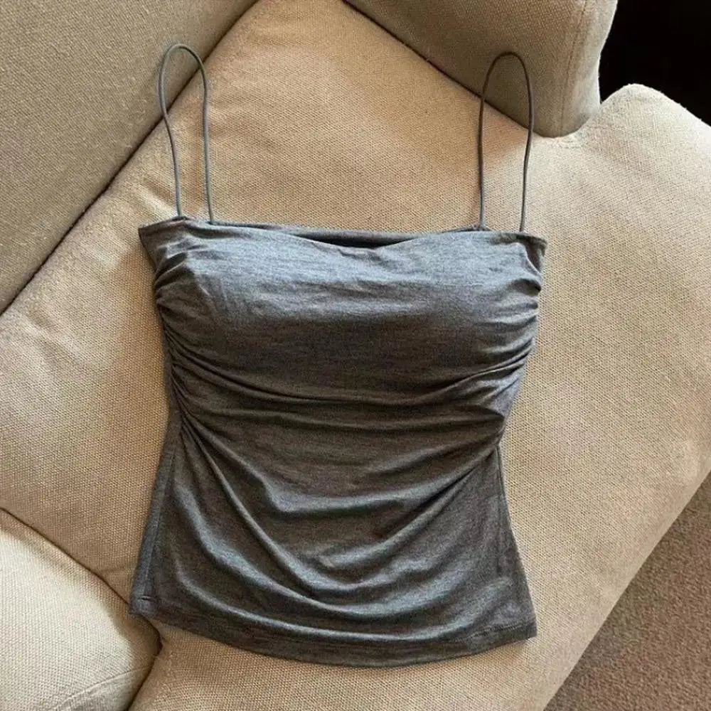 Women’s Sleeveless Tank Top with Chest Pads