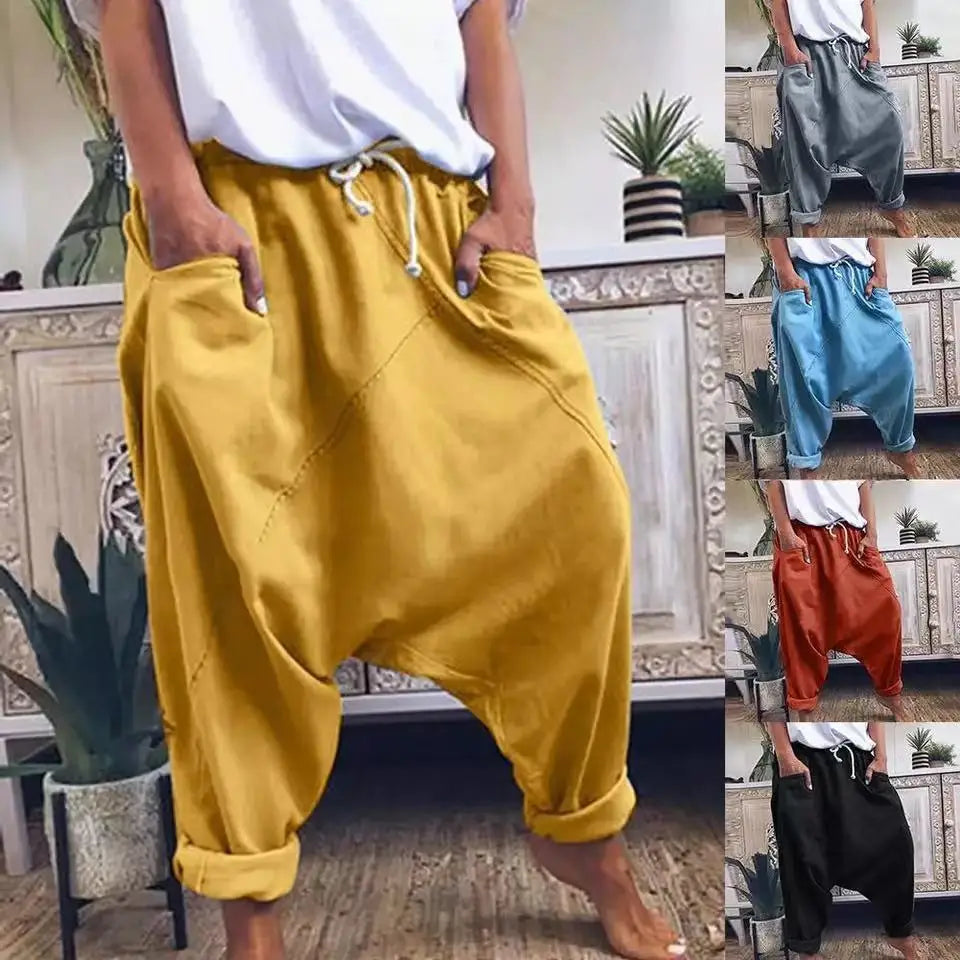Casual Harem Crotch Pants