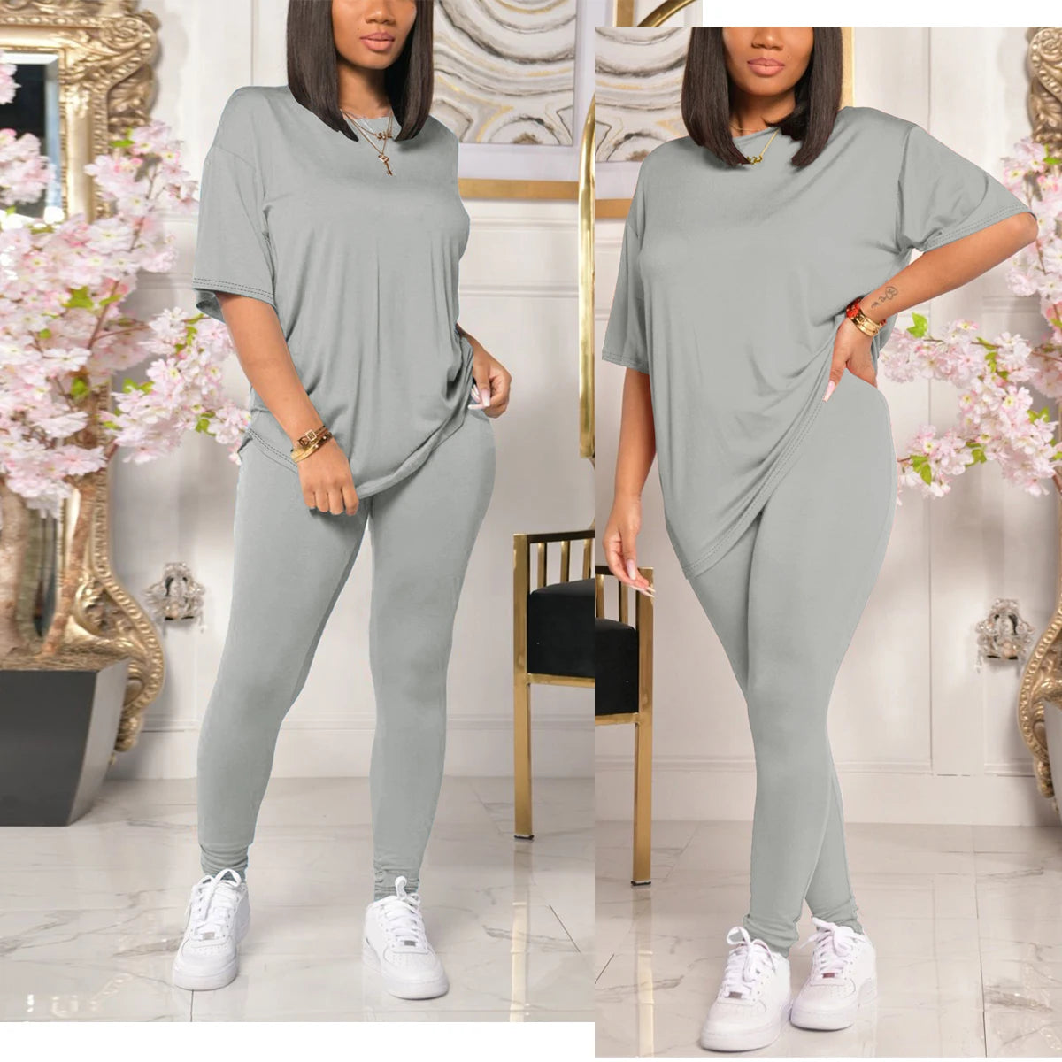 Women’s 2-Piece Jogger Set – Sweatshirt & Sweatpants