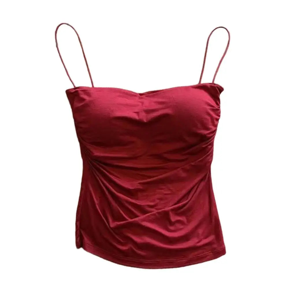 Women’s Sleeveless Tank Top with Chest Pads