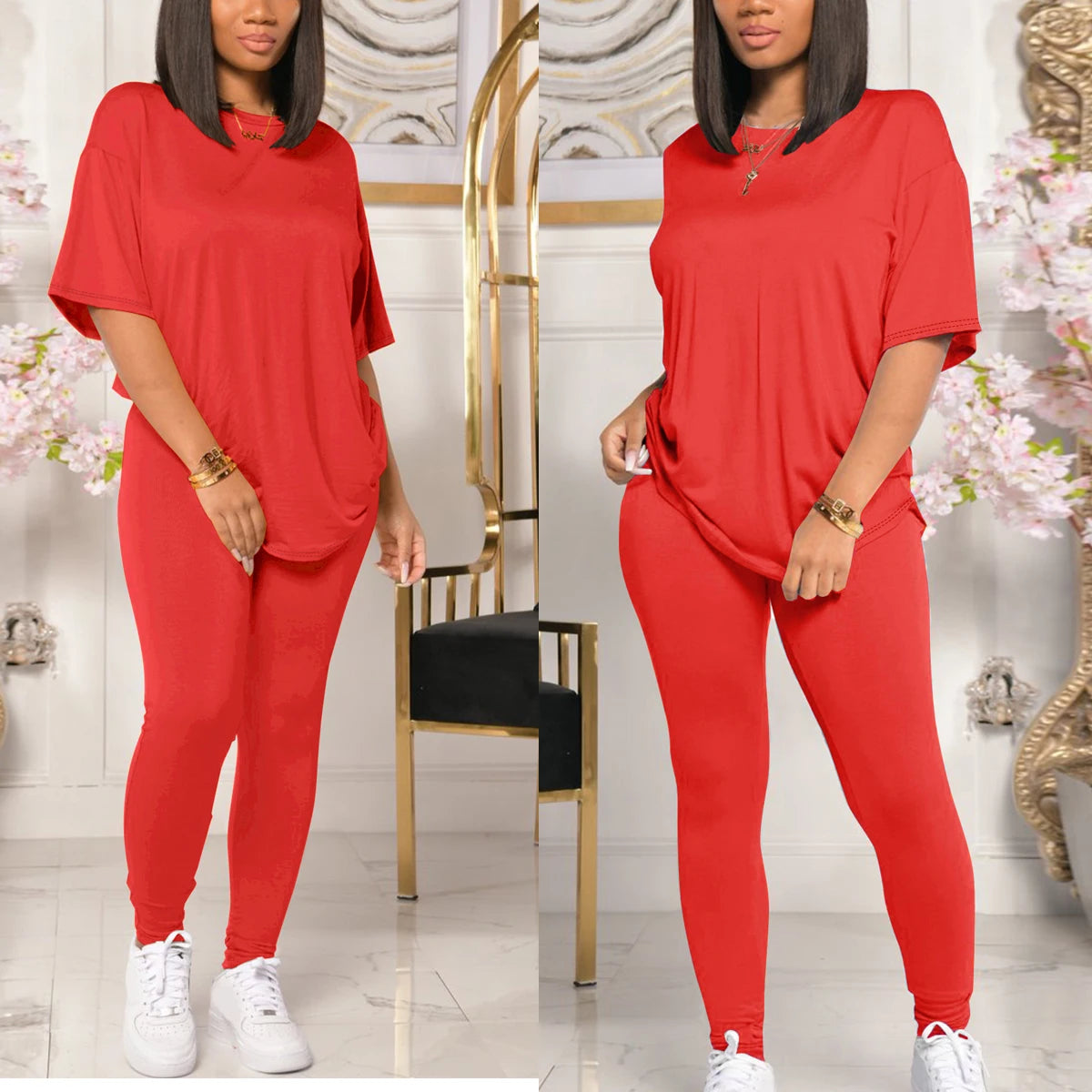 Women’s 2-Piece Jogger Set – Sweatshirt & Sweatpants