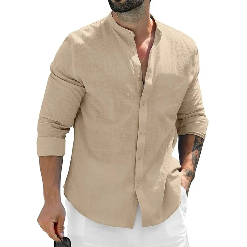 Men’s Cotton Long Sleeve Shirt