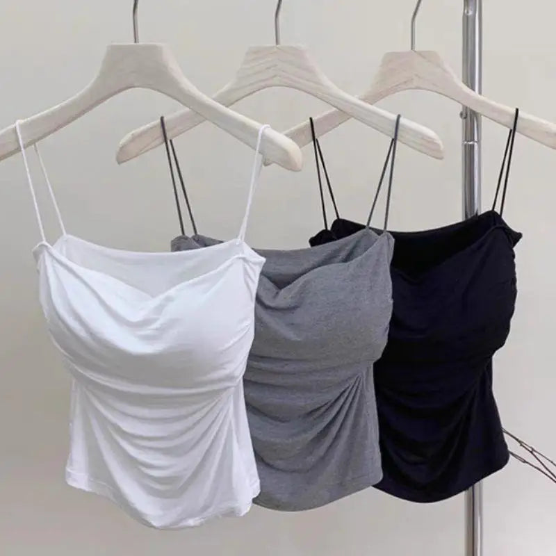 Women’s Sleeveless Tank Top with Chest Pads