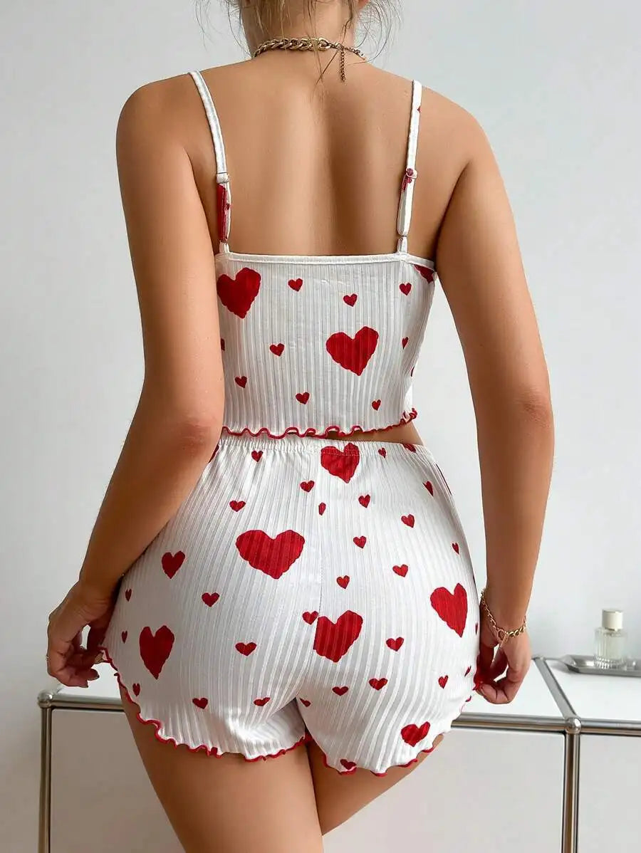 Women’s Pajama Set – 2 PCS Sleepwear Tank Top & Shorts