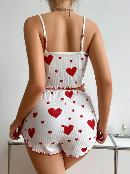 Women’s Pajama Set – 2 PCS Sleepwear Tank Top & Shorts