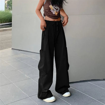Women’s Cargo Pants – Low Waist Baggy Sweatpants