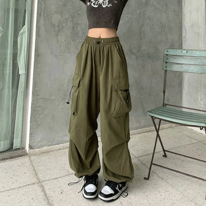 Women’s Cargo Pants – Low Waist Baggy Sweatpants