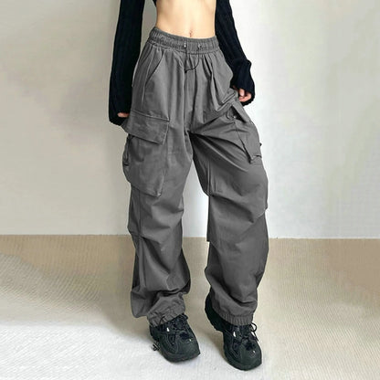 Women’s Cargo Pants – Low Waist Baggy Sweatpants