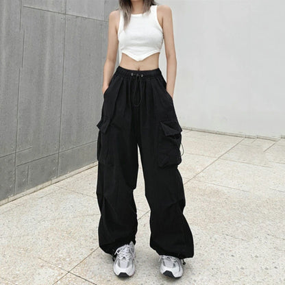Women’s Cargo Pants – Low Waist Baggy Sweatpants