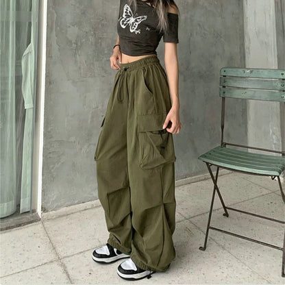 Women’s Cargo Pants – Low Waist Baggy Sweatpants