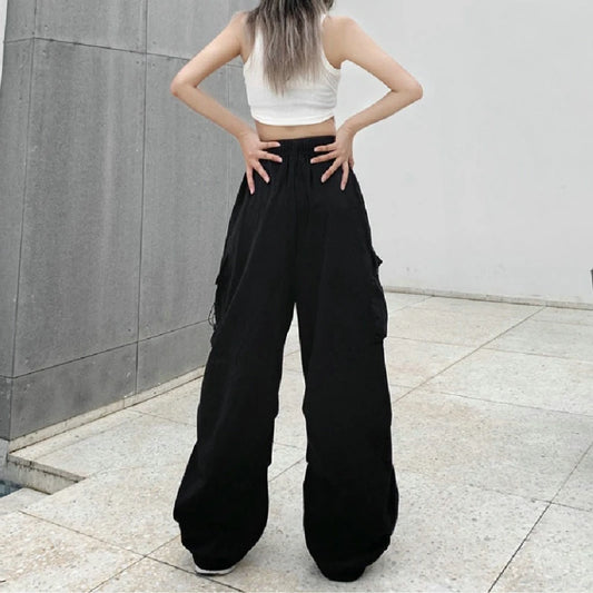 Women’s Cargo Pants – Low Waist Baggy Sweatpants