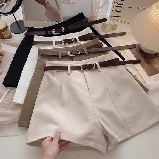 High Waist A-Line Shorts