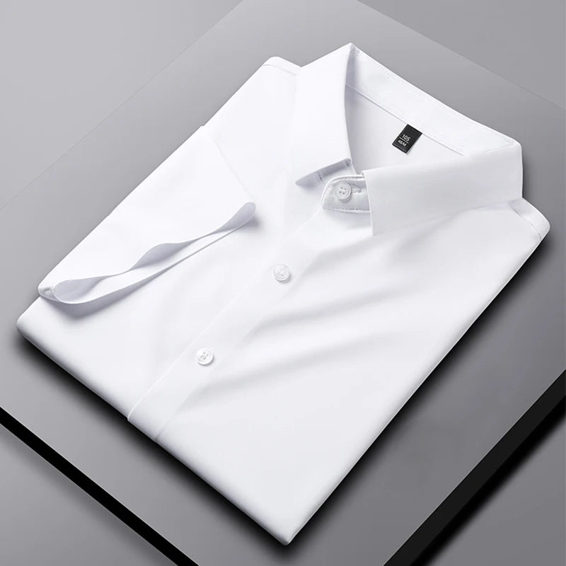 Men's Business Casual Short Sleeved Shirt
