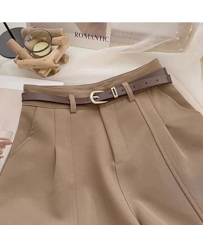 High Waist A-Line Shorts