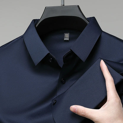 Business Casual Short Sleeved Shirt Comfortable and Versatile Top