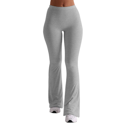 Women’s High Waist Flared Pants Trendy Bootcut Trousers