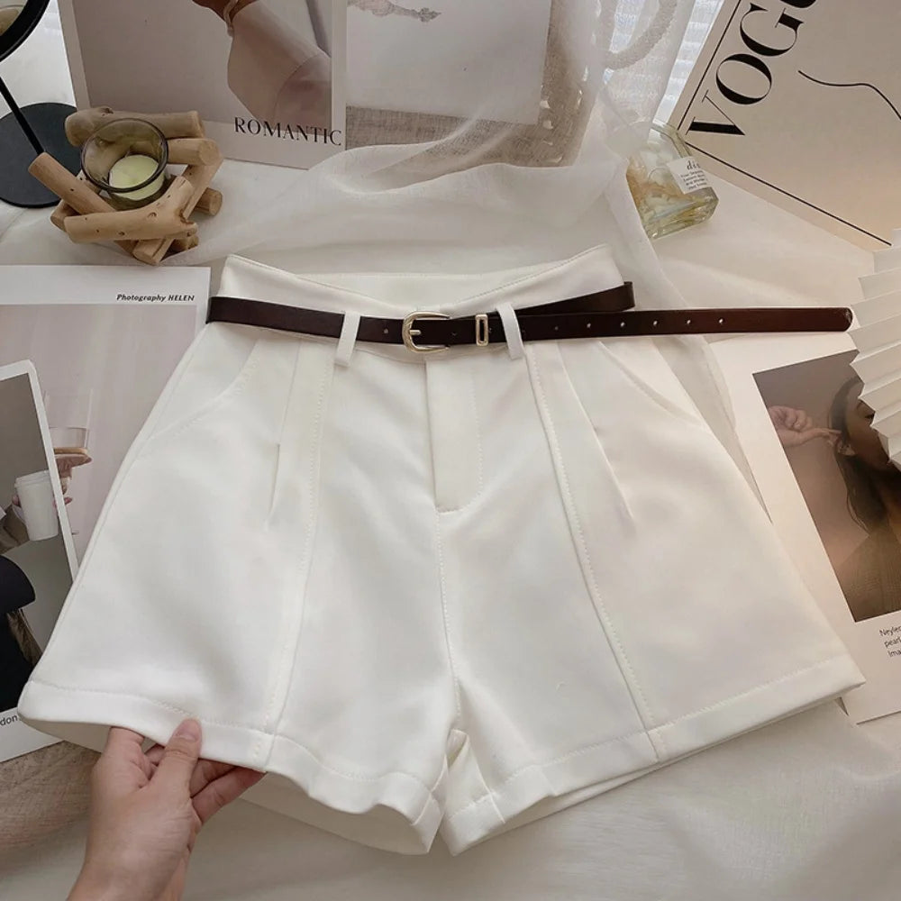 High Waist A-Line Shorts