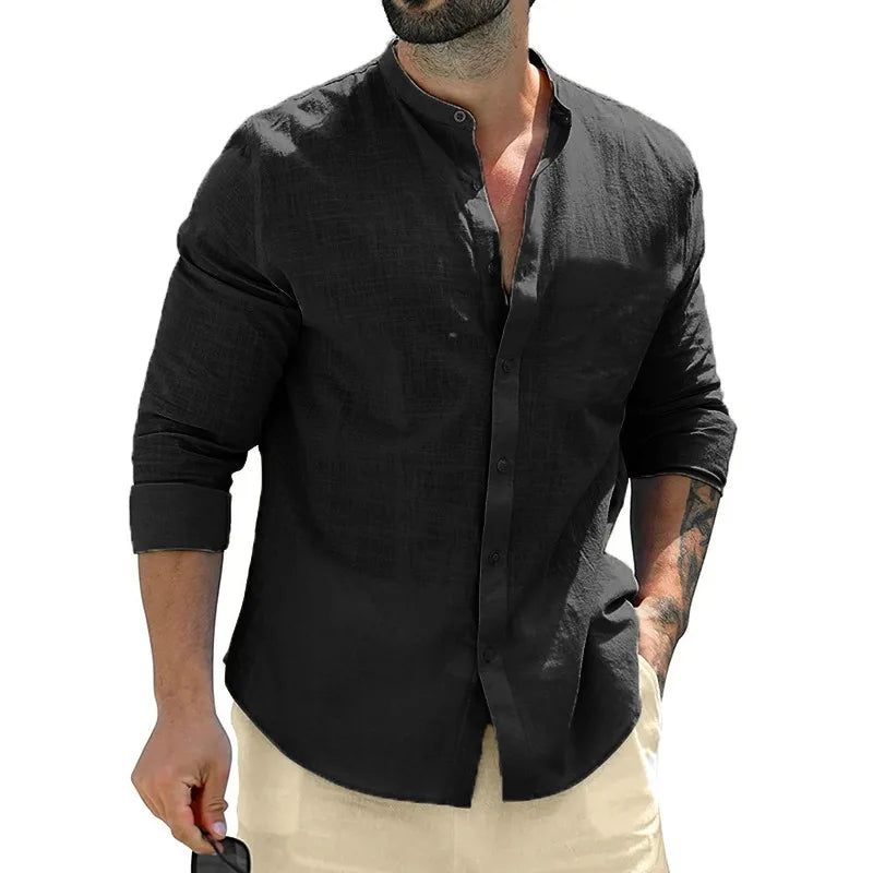 Men’s Cotton Long Sleeve Shirt