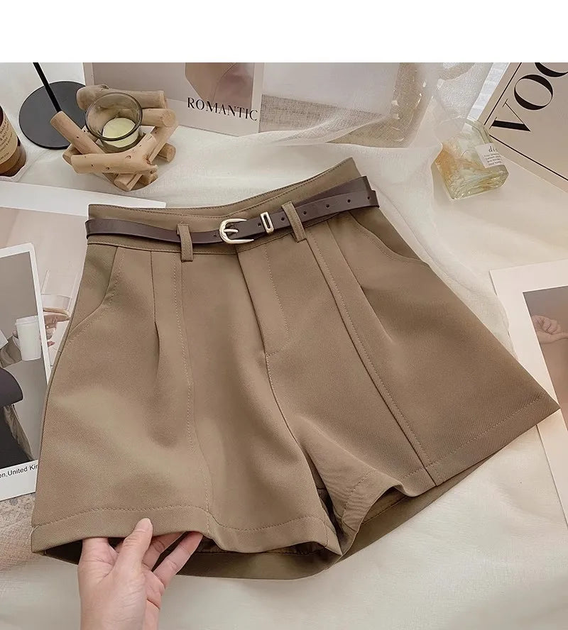 High Waist A-Line Shorts