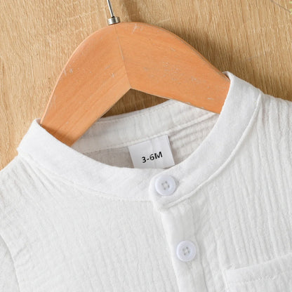 Boys Summer 2PCS Cotton Set – Casual T-Shirt & Shorts with Pockets