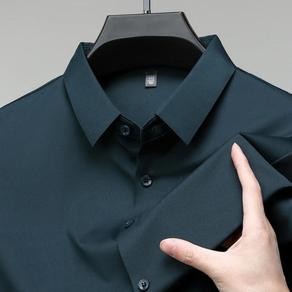 Business Casual Short Sleeved Shirt Comfortable and Versatile Top