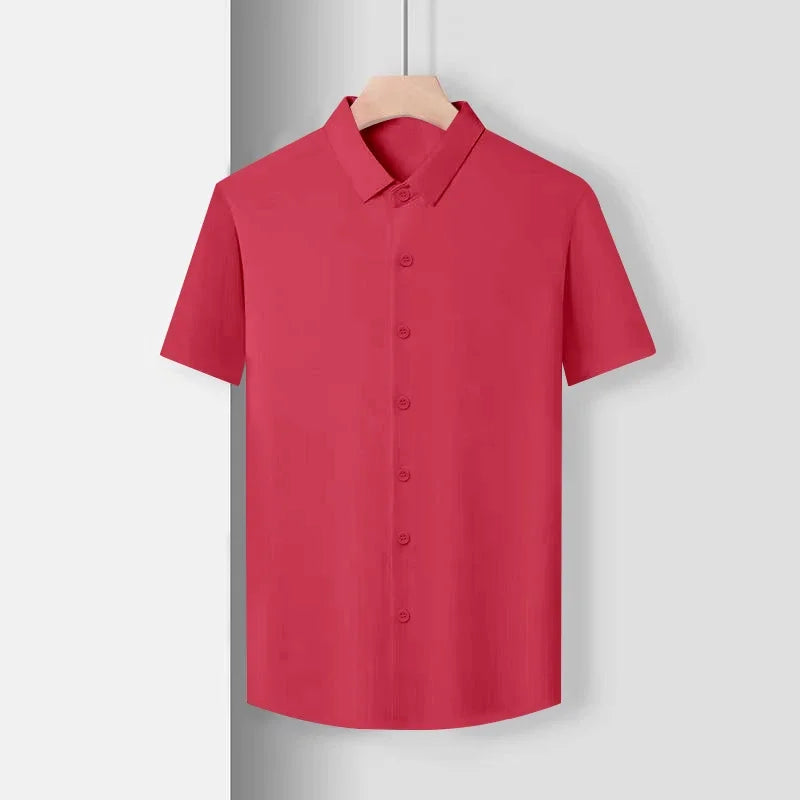 Men's Business Casual Short Sleeved Shirt