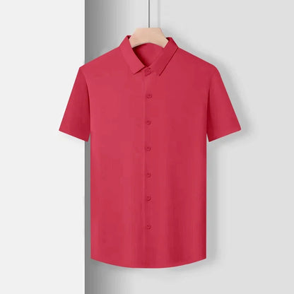 Men's Business Casual Short Sleeved Shirt