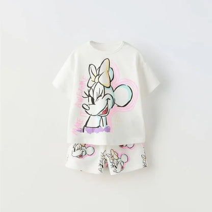 2PCS Cotton Set – Short Sleeve T-Shirt & Shorts for Toddlers
