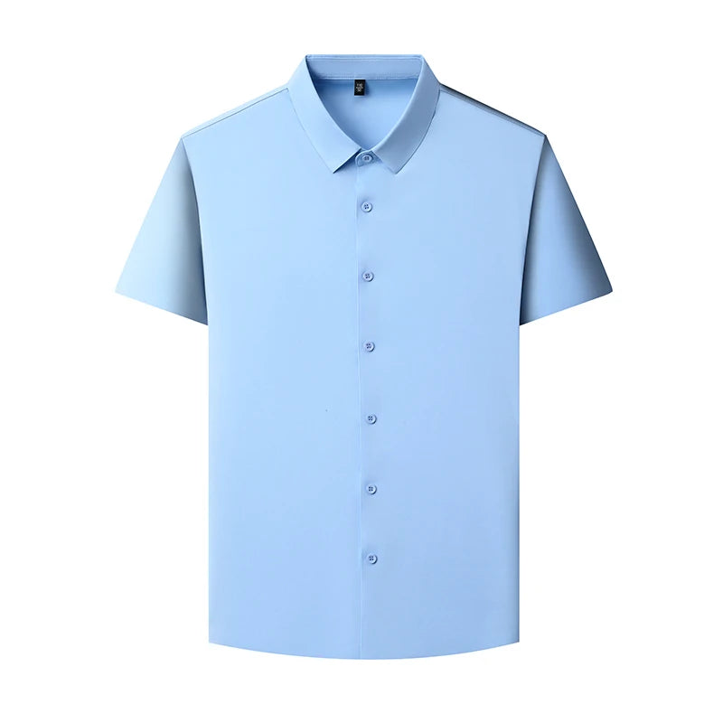 Business Casual Short Sleeved Shirt Comfortable and Versatile Top