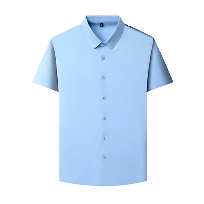 Business Casual Short Sleeved Shirt Comfortable and Versatile Top