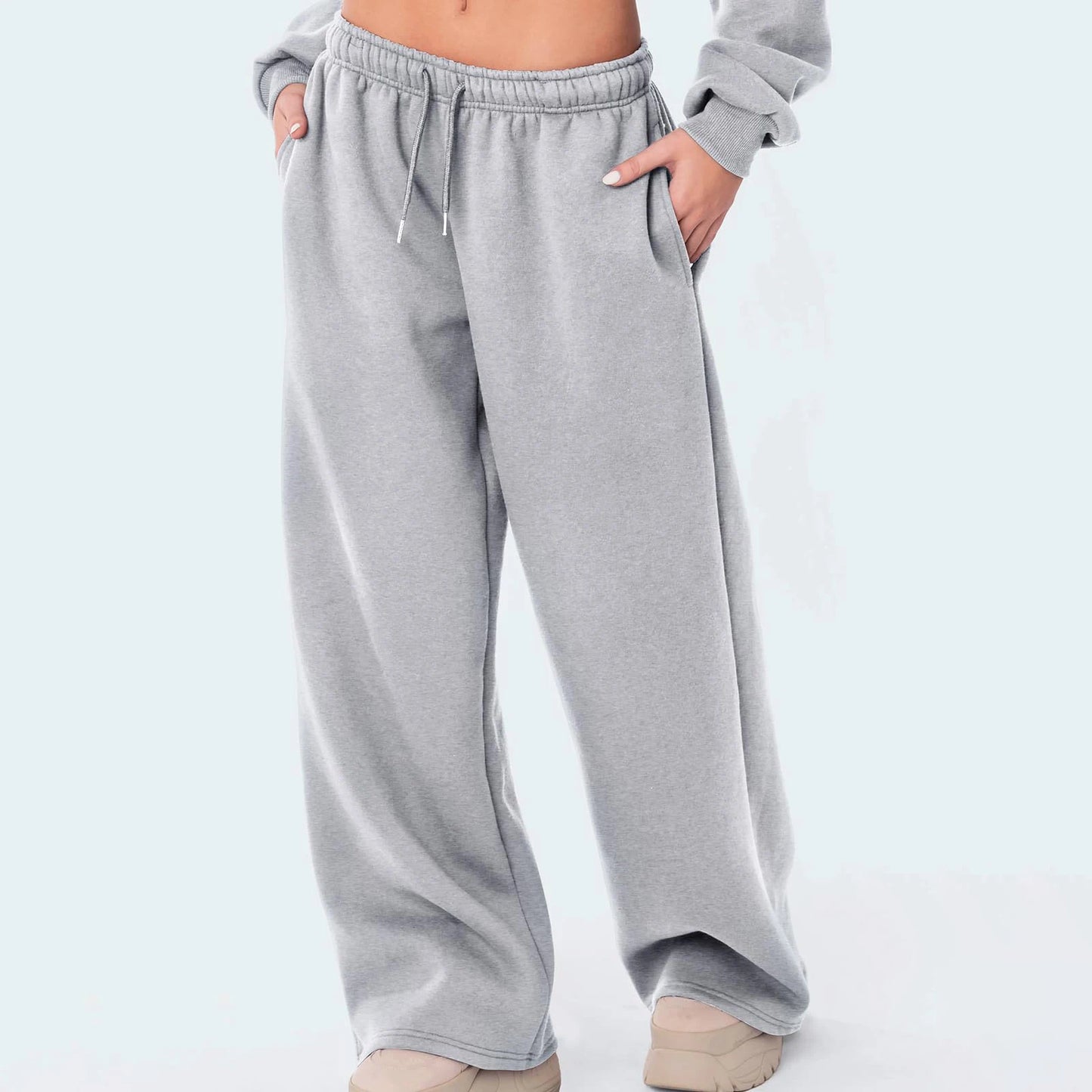 High Waist Wide Leg Joggers,